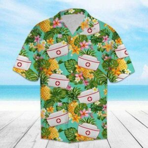 Nurse Pineapple Tropical Hawaiian Aloha Hawaiian Shirtss  - Thelegend59