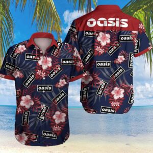 Oasis Hawaiian Graphic Print Short Sleeve  - Thelegend59