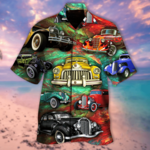 Old Man Ride Hot Rod Hawaiian Aloha Hawaiian Shirts  - Thelegend59
