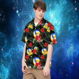 Olleyball And Tacohawaiian Shirts Red Hibihawaiian Shirtsc Hawaiian Aloha Hawaiian Shirts  - Thelegend59