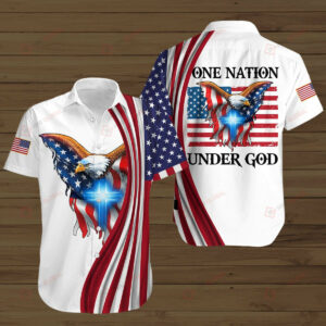 One Nation Under God Hawaiian Shirts Hawaiian Shirt - For Men And Women - Kids  - Thelegend59