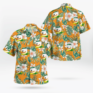Oregon Ducks All Over Print 3D Flowery Aloha Summer Beach Hawaiian Shirt  - Thelegend59
