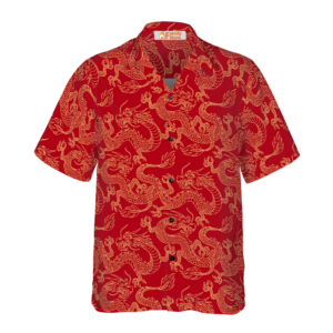 Oriental Dragon Red Hawaiian Shirt - For Men And Women - Kids  - Thelegend59