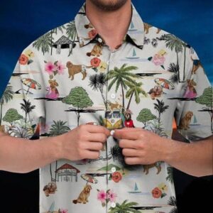 Otterhound Hawaiian Shirt Hawaii Beach Retro  - Thelegend59