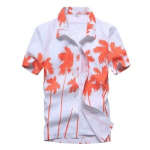 Palm Tree  White Amazing Design Unisex Hawaiian Shirt  - Thelegend59