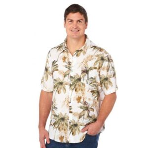Palm White High Quality Hawaiian Shirt  - Thelegend59