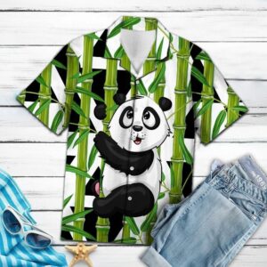 Panda Bamboo Green Amazing Design Hawaiian Shirt For Men Women  - Thelegend59
