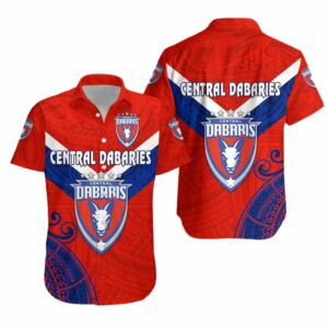 Papua New Guinea Central Dabaries Hawaiian Shirt Rugby - Red  - Thelegend59