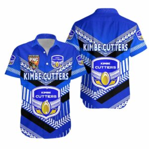 Papua New Guinea Kimbe Cutters Hawaiian Shirt Rugby - Blue  - Thelegend59