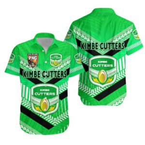 Papua New Guinea Kimbe Cutters Hawaiian Shirt Rugby - Green  - Thelegend59
