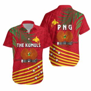 Papua New Guinea Rugby Hawaiian Shirt Coconut Leaves - The Kumuls  - Thelegend59