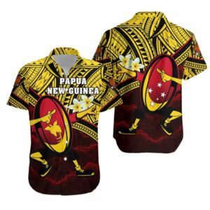 Papua New Guinea Rugby Hawaiian Shirt Style Dab Trend  - Thelegend59