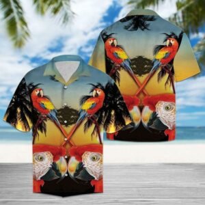 Parrot Beauty Hawaiian Shirt For Men Women  - Thelegend59