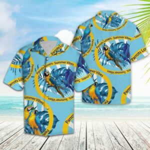 Parrot Blue Amazing Design Hawaiian Shirt For Men Women  - Thelegend59