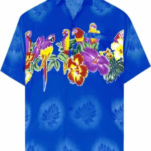 Parrot Blue High Quality Hawaiian Shirt  - Thelegend59