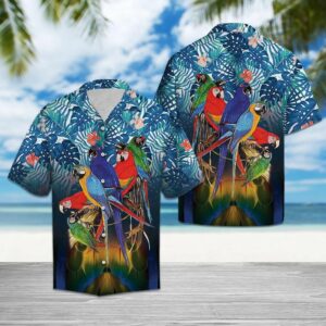 Parrot Colorful Awesome Design Hawaiian Shirt For Men Women  - Thelegend59