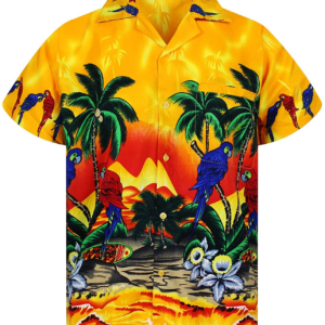 Parrot Flowers Hawaiian Shirt For Men Women  - Thelegend59