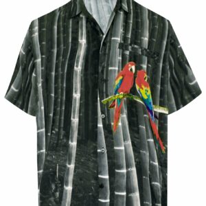 Parrot Gray Awesome Design Hawaiian Shirt  - Thelegend59