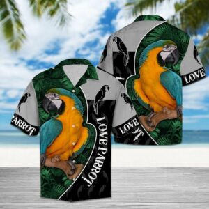 Parrot Green Best Design Hawaiian Shirt For Men Women  - Thelegend59