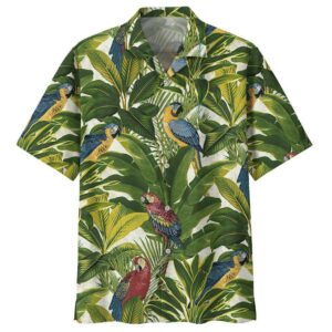 Parrot Green Unique Design Unisex Hawaiian Shirt  - Thelegend59