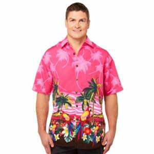Parrot Pink Awesome Design Hawaiian Shirt  - Thelegend59