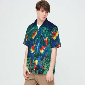 Parrots Jungle Colorful Unique Design Hawaiian Shirt For Men Women  - Thelegend59
