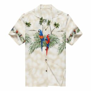 Parrots Tan Unique Design Hawaiian Shirt  - Thelegend59