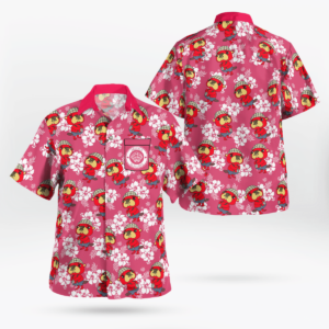 Pascal Scallop Hawaiian Graphic Print Short Sleeve  - Thelegend59