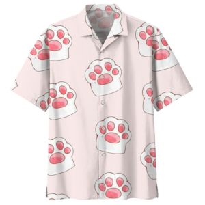 Paw Cat Hawaiian Shirt For Men Women  - Thelegend59