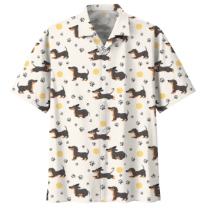 Paw Paw Dachshund Hawaiian Shirt For Men Women  - Thelegend59