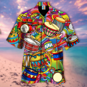Peace Love Drums Hawaiian Shirt For Men Women  - Thelegend59