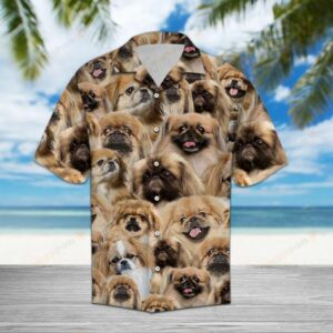 Pekingese Brown Unique Design Hawaiian Shirt For Men Women  - Thelegend59