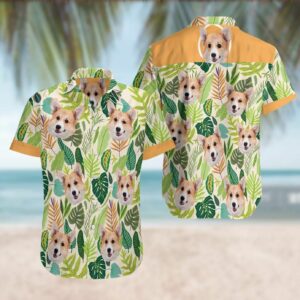 Pembroke Welsh Corgis Green Best Design Hawaiian Shirt For Men Women  - Thelegend59