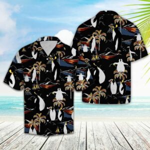 Penguin On Vacation Multicolor Best Design Hawaiian Shirt For Men Women  - Thelegend59