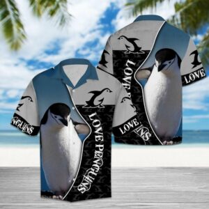Penguins Blue Awesome Design Hawaiian Shirt For Men Women  - Thelegend59
