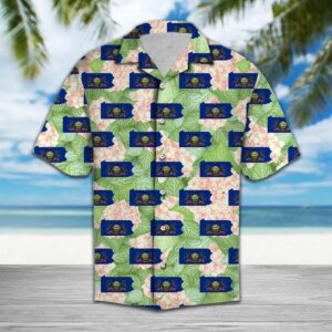Pennsylvania Mountain Laurel Green Amazing Design Hawaiian Shirt For Men Women  - Thelegend59