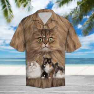 Persian Cat Brown Unique Design Hawaiian Shirt For Men Women  - Thelegend59