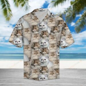 Persian Cat Brown Unique Design Hawaiian Shirt For Men Women Hawaiian Shirts  - Thelegend59