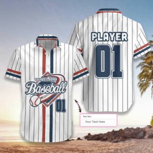 Personalized Baseball Lover Hawaiian Aloha Hawaiian Shirtss Custom Name  - Thelegend59