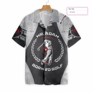Personalized Born To Golf Hawaiian Aloha Hawaiian Shirtss  - Thelegend59