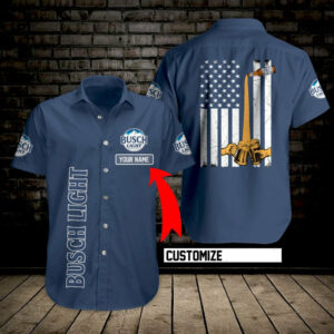 Personalized Busch Light Hawaiian Shirt  - Thelegend59