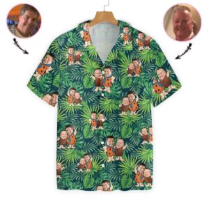 Personalized Cartoon Hawaiian Aloha Hawaiian Shirtss Custom Face  - Thelegend59