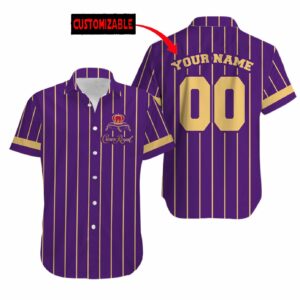 Personalized Crown Royal All Over Print 3D Pinstripe Aloha Summer Beach Hawaiian Shirt  - Thelegend59