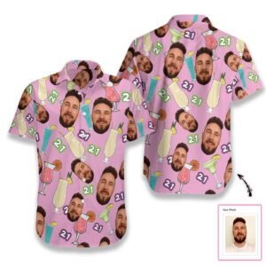Personalized Custom Face Cocktail Hawaiian Aloha Hawaiian Shirtss  - Thelegend59