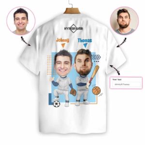Personalized Difference Love Bromance Playing Sport Hawaiian Aloha Hawaiian Shirtss  - Thelegend59