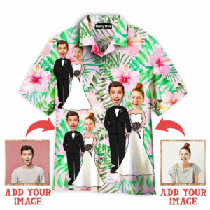 Personalized Funny Happy Wedding Couple Hawaiian Shirt - For Men And Women - Kids  - Thelegend59