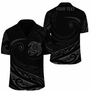 (Personalized) Hawaii Turtle Hawaiian Shirt Grey Frida Style  - Thelegend59