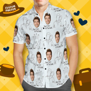 Personalized Hawaiian Shirt Custom Face Hawaiian Shirts Best Gift For Dad - For Men And Women - Kids  - Thelegend59