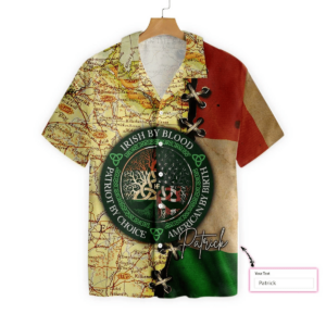 Personalized Irish By Blood American By Birth Hawaiian Shirt - For Men And Women - Kids  - Thelegend59