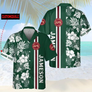 Personalized Jameson Irish Whiskey All Over Print 3D Hawaiian Shirt  - Thelegend59